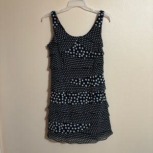 NWT S.L. Fashions Women's Sleeveless Chiffon Tiered Cocktail Dress Sz 12